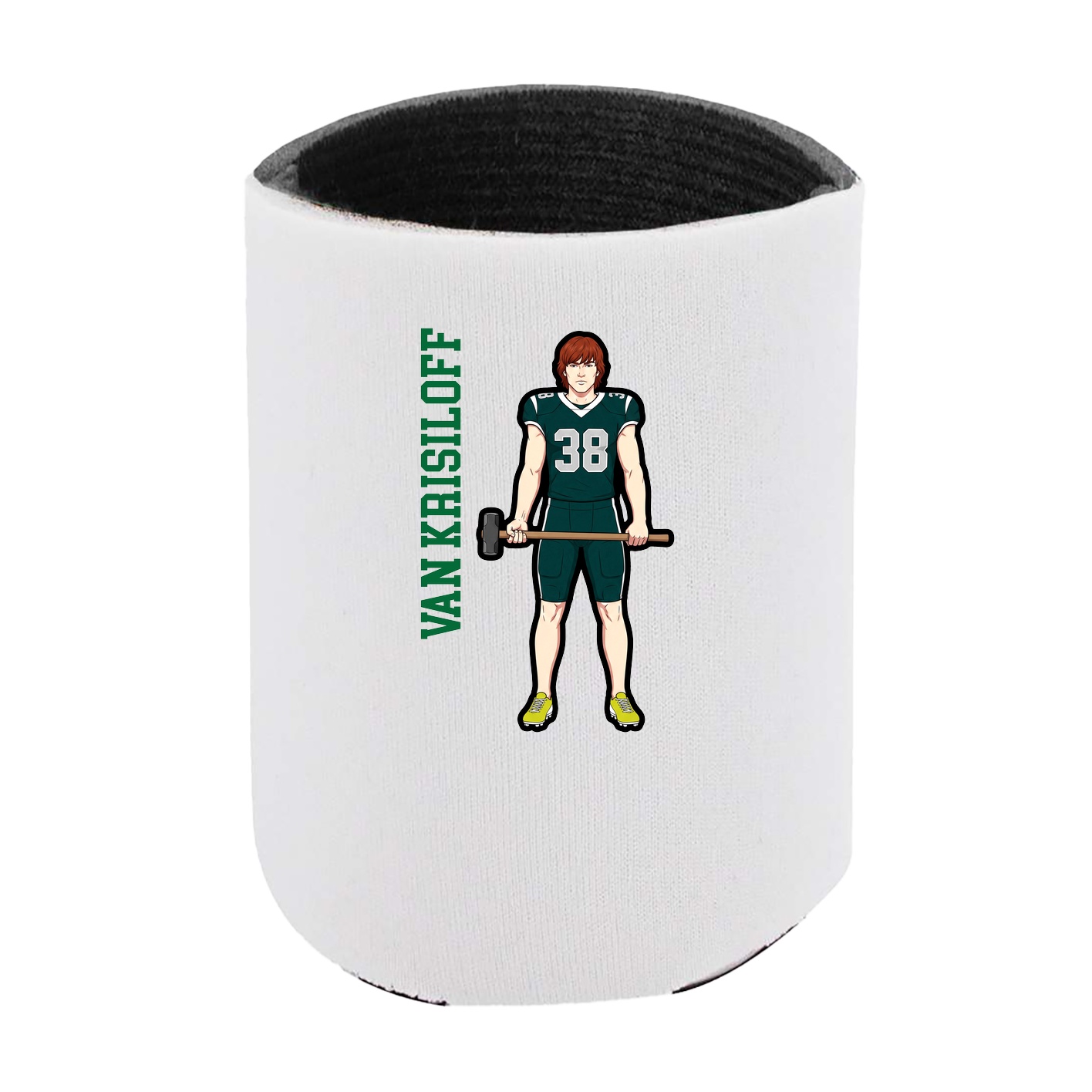 Can Holder — Name Vertical in White