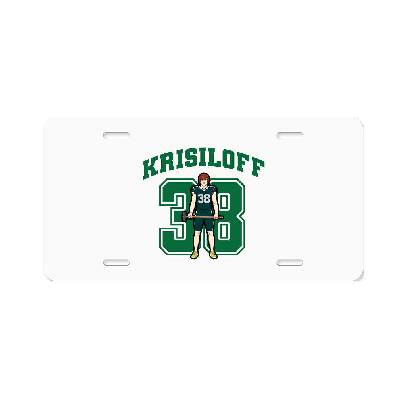 License Plate — Number in Classic
