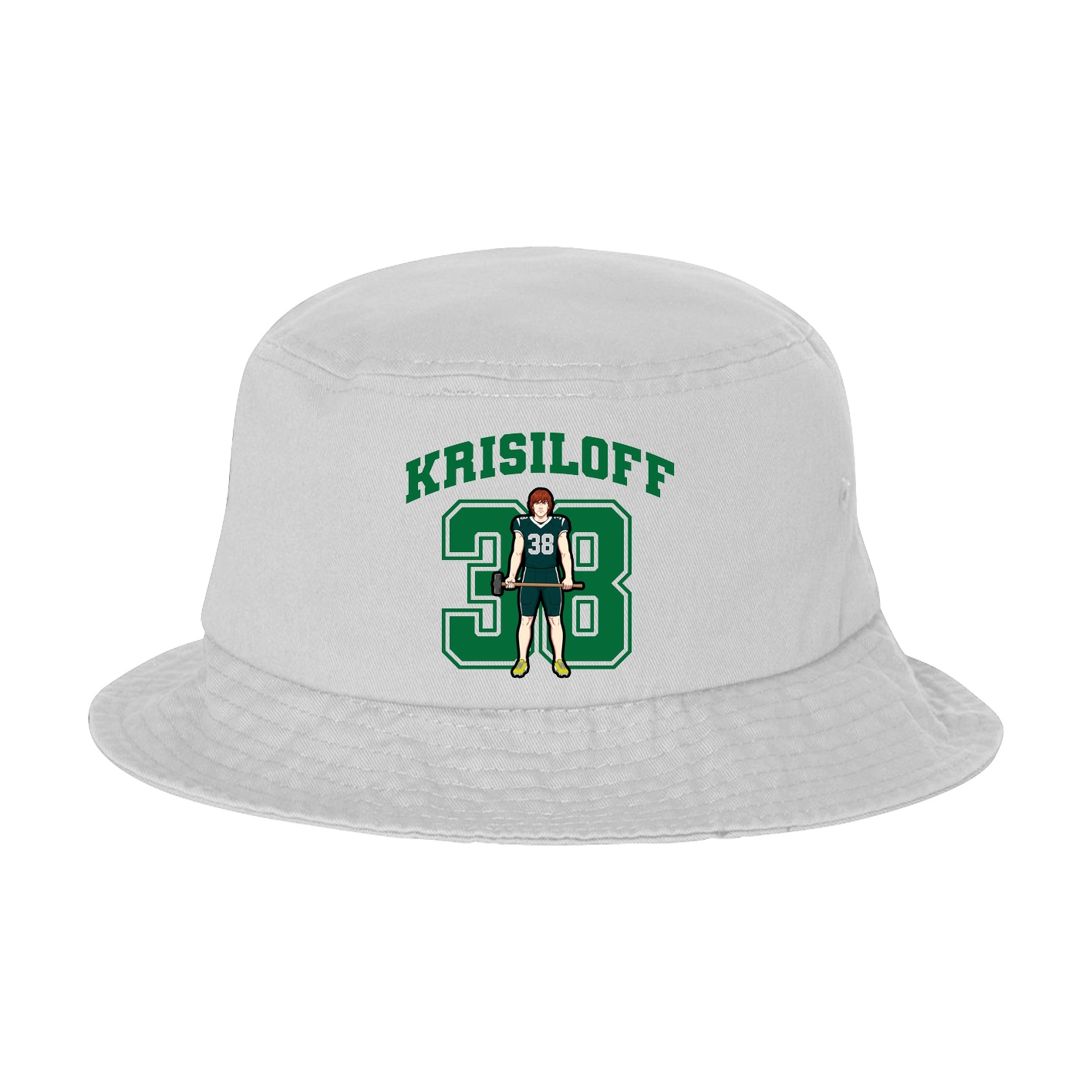 Bucket Cap — Number in White