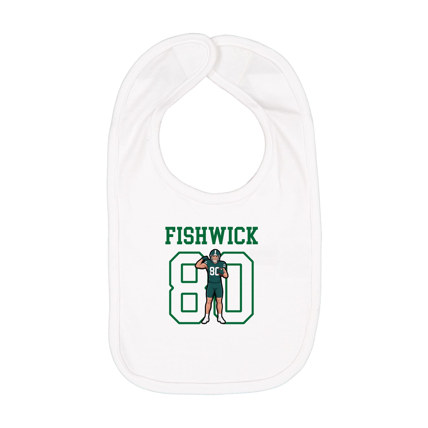 Infant Bib — Shirsey in White
