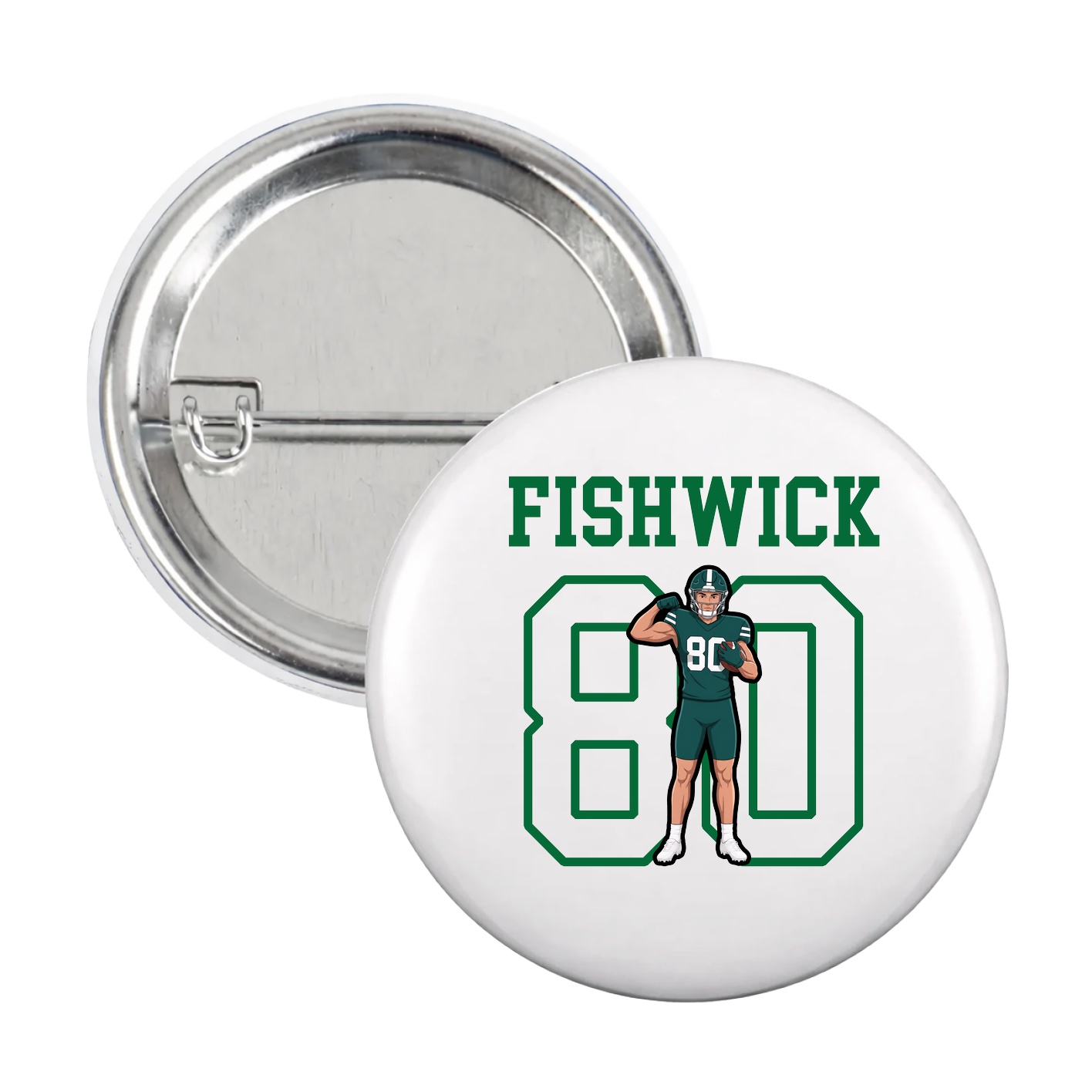 Game Day Button — Shirsey in White
