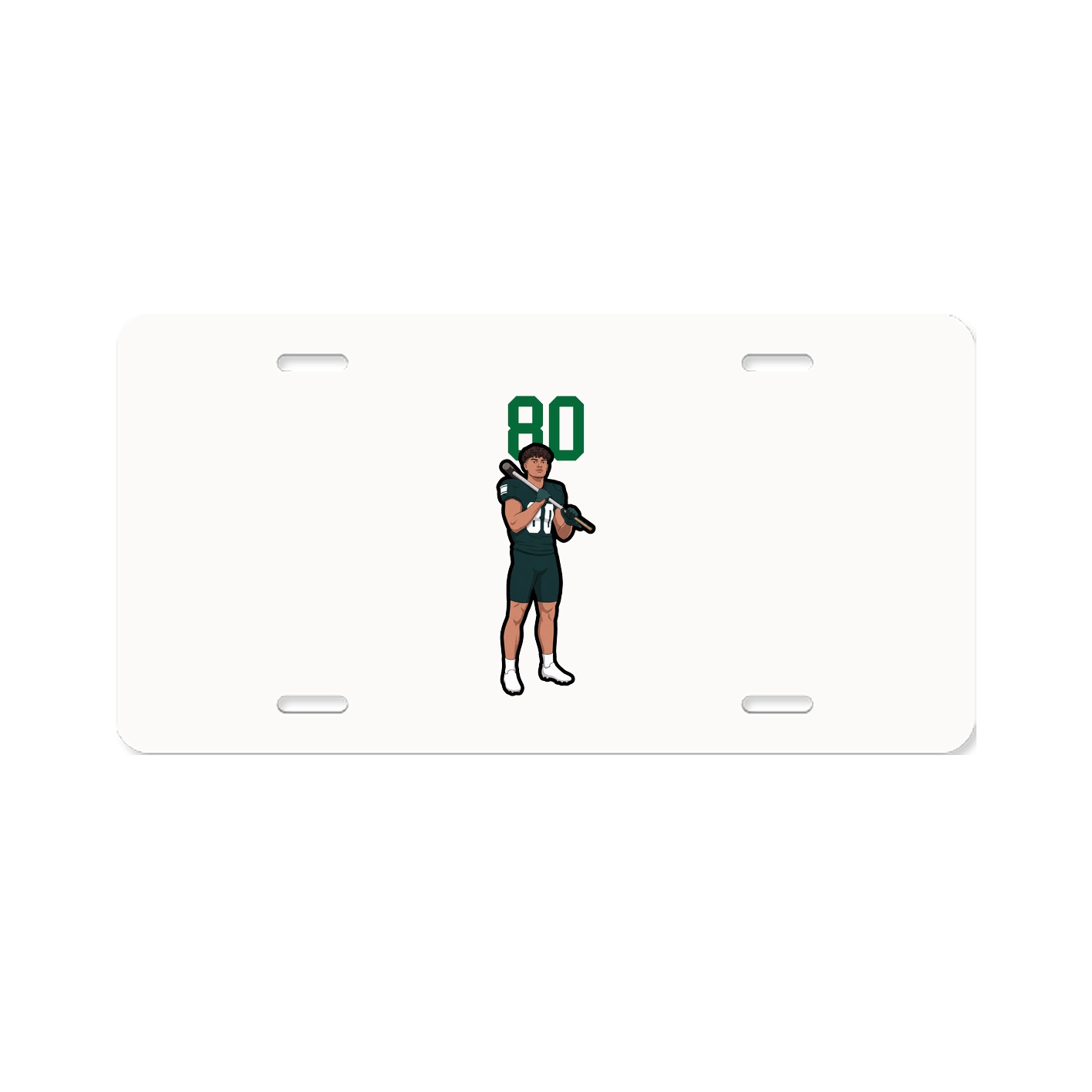 License Plate — Number Top in Classic