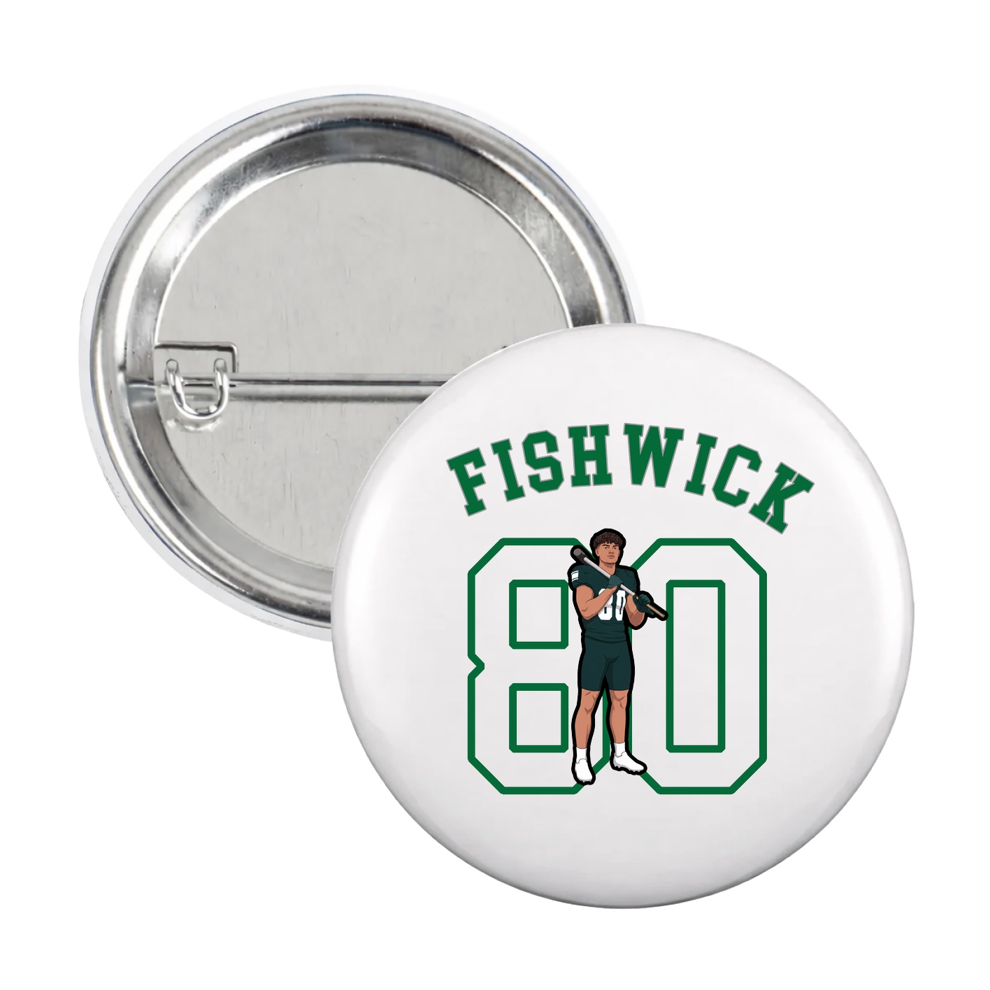 Game Day Button — Shirsey Arch in White