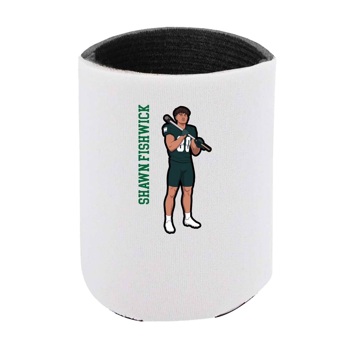 Can Holder — Name Vertical in White