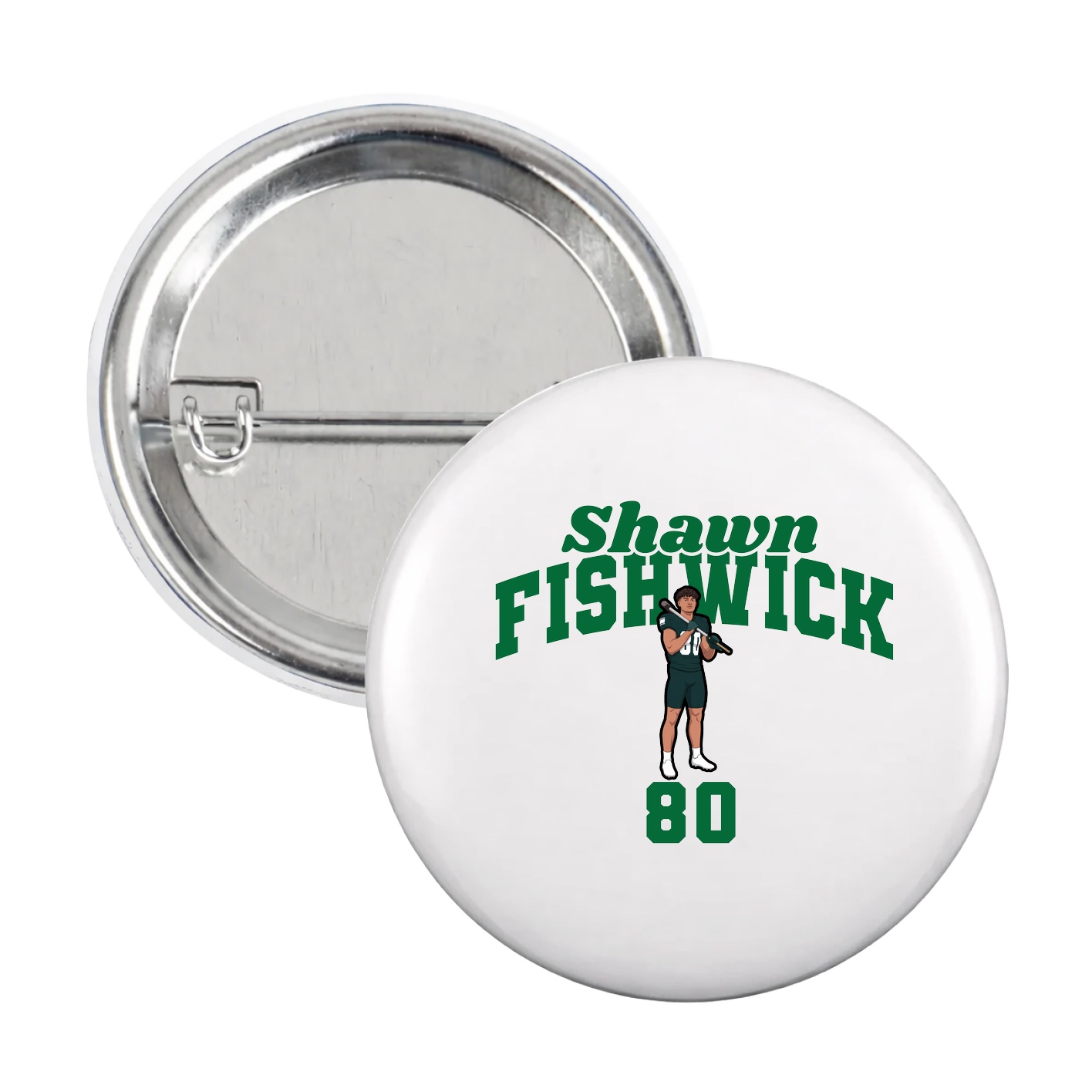 Game Day Button — Signature Arch in White