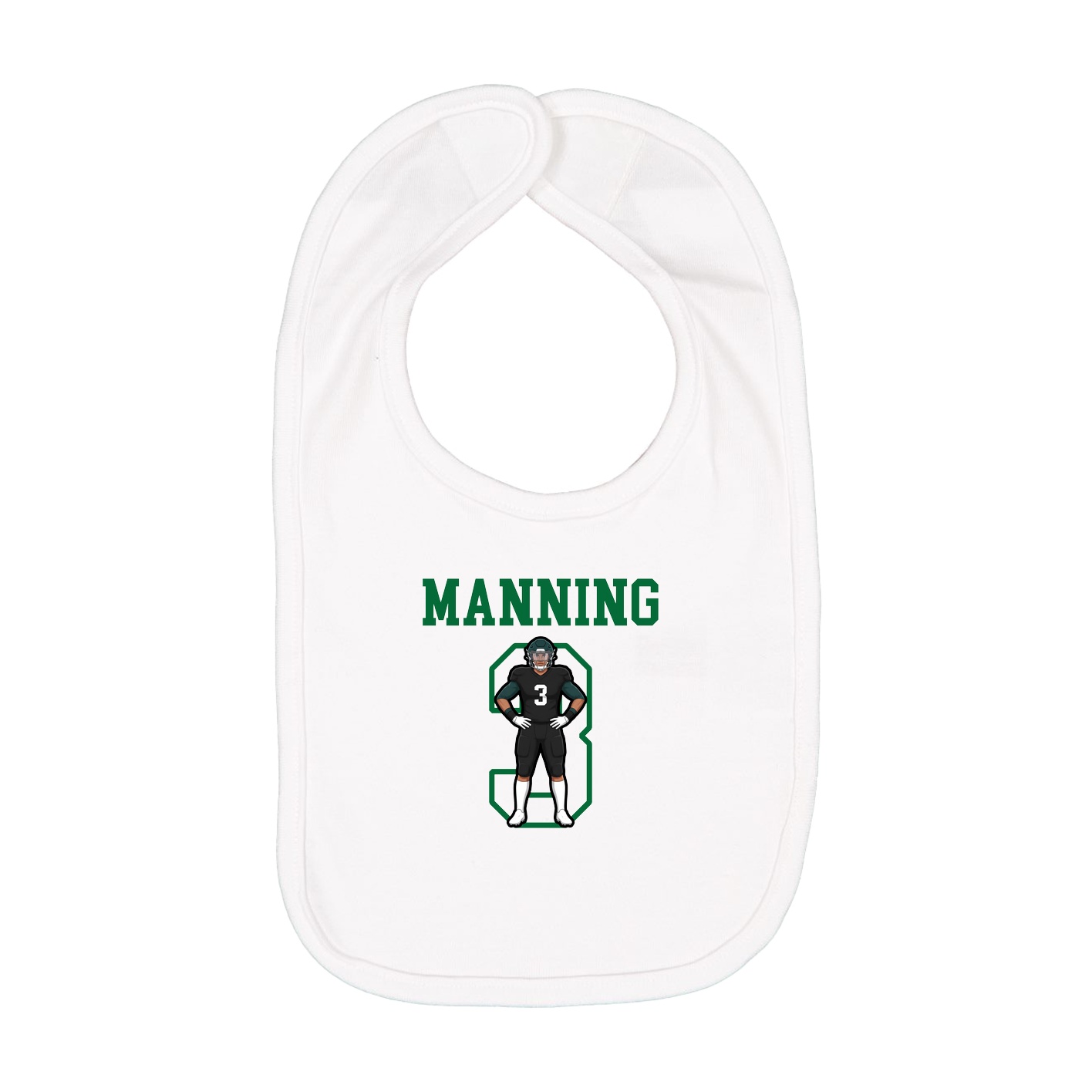 Infant Bib — Shirsey in White