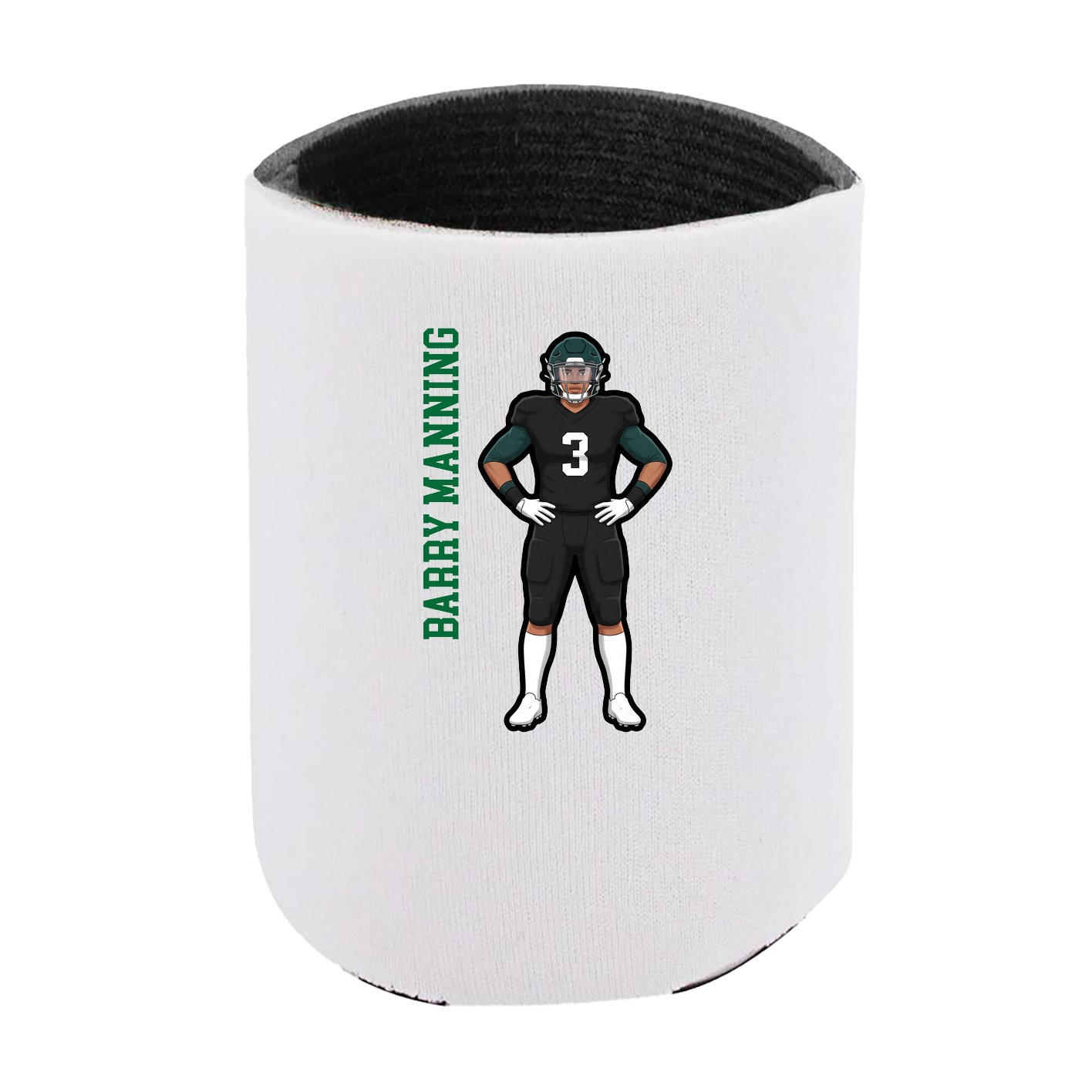 Can Holder — Name Vertical in White