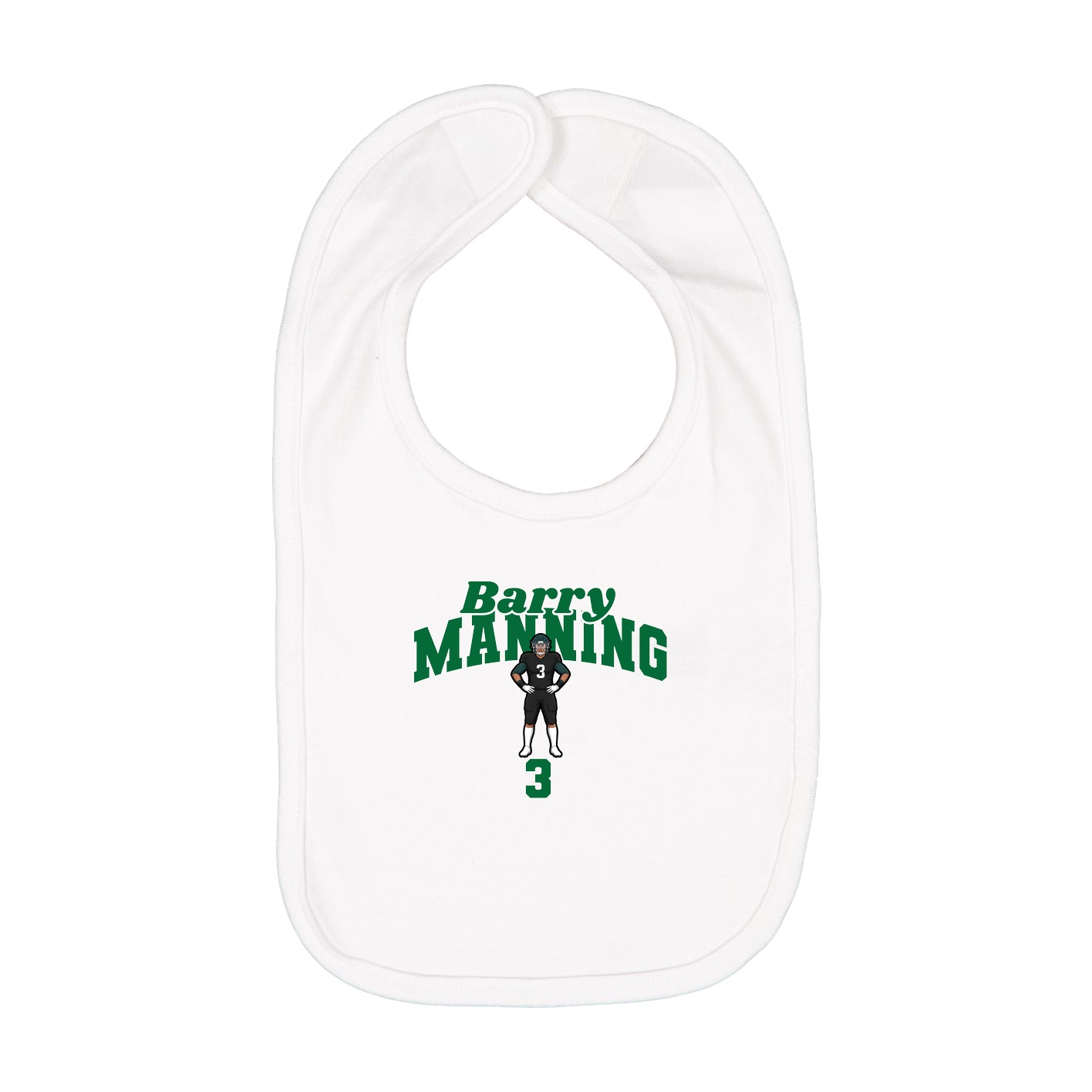 Infant Bib — Signature Arch in White