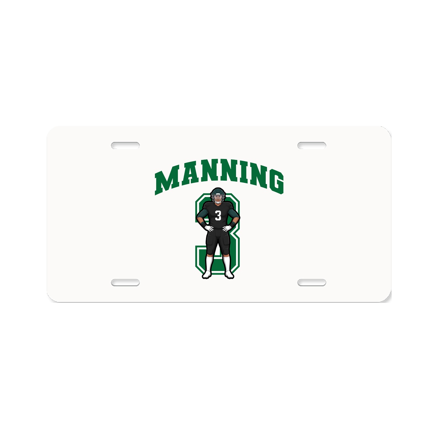 License Plate — Number in Classic