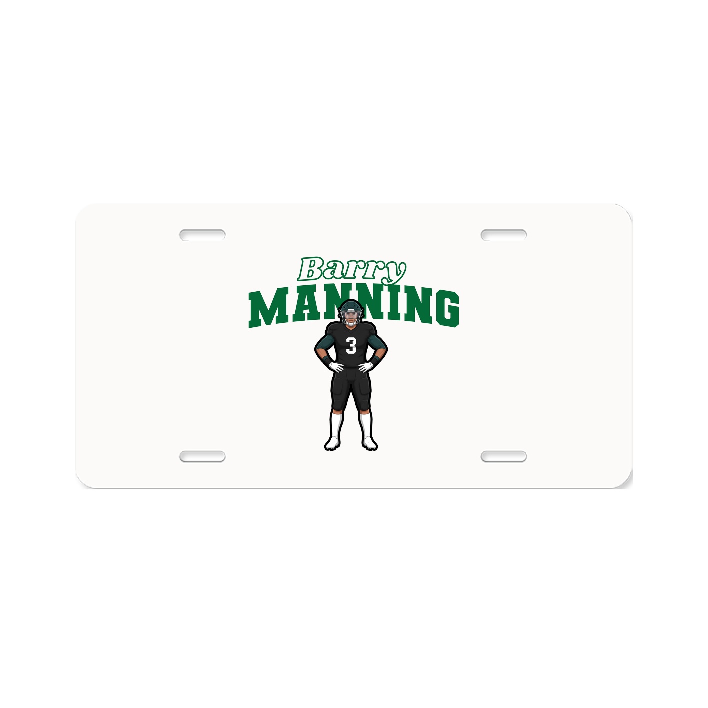 License Plate — Name Arch in Classic