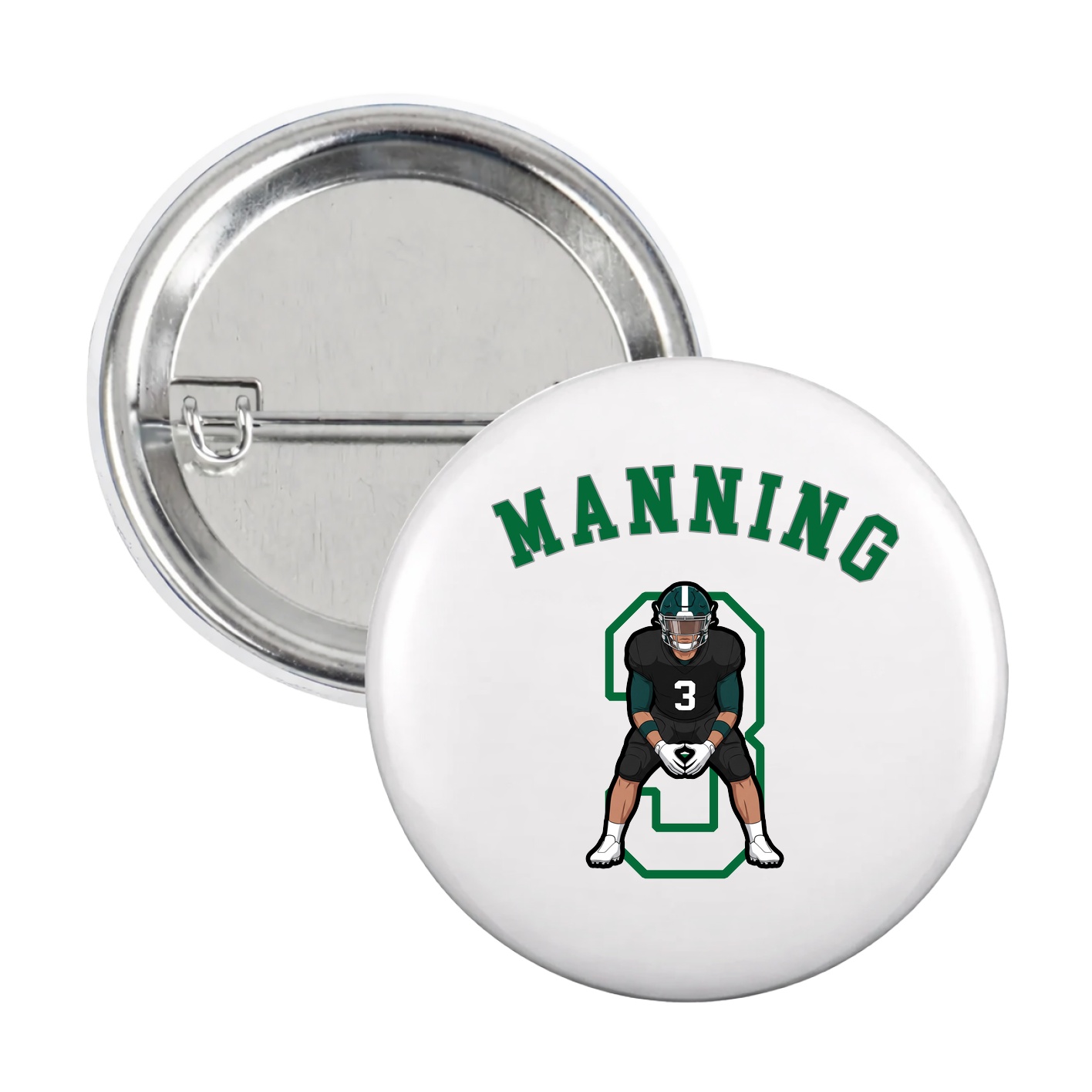 Game Day Button — Shirsey Arch in White