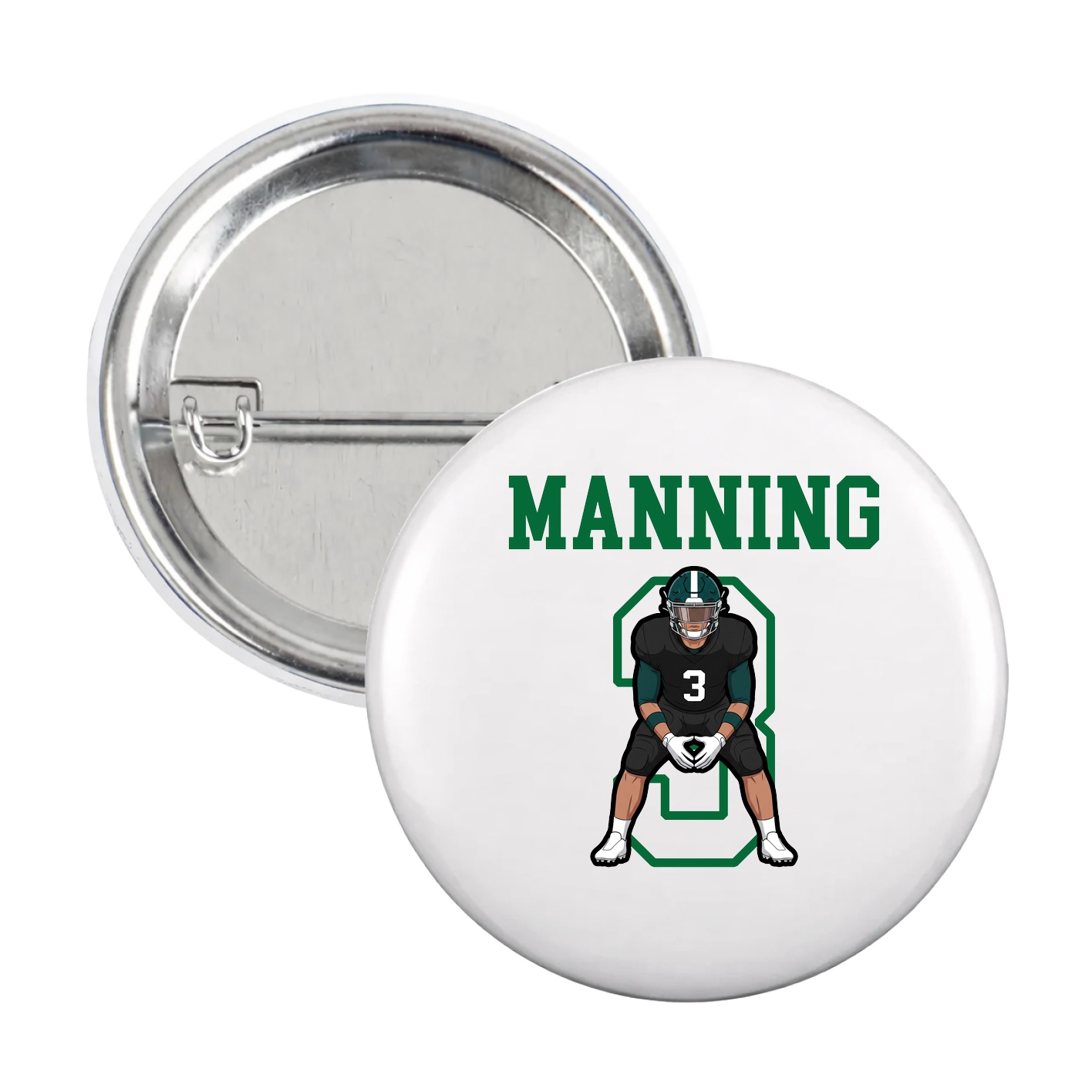 Game Day Button — Shirsey in White