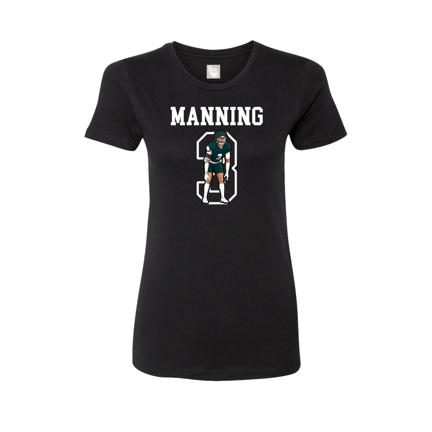 Fitted Women's Tee — Shirsey in Black