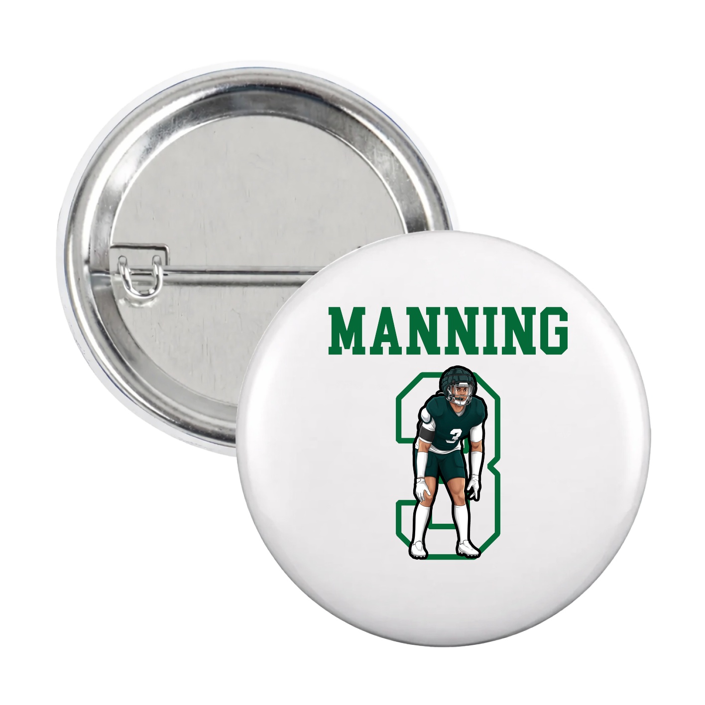 Game Day Button — Shirsey in White