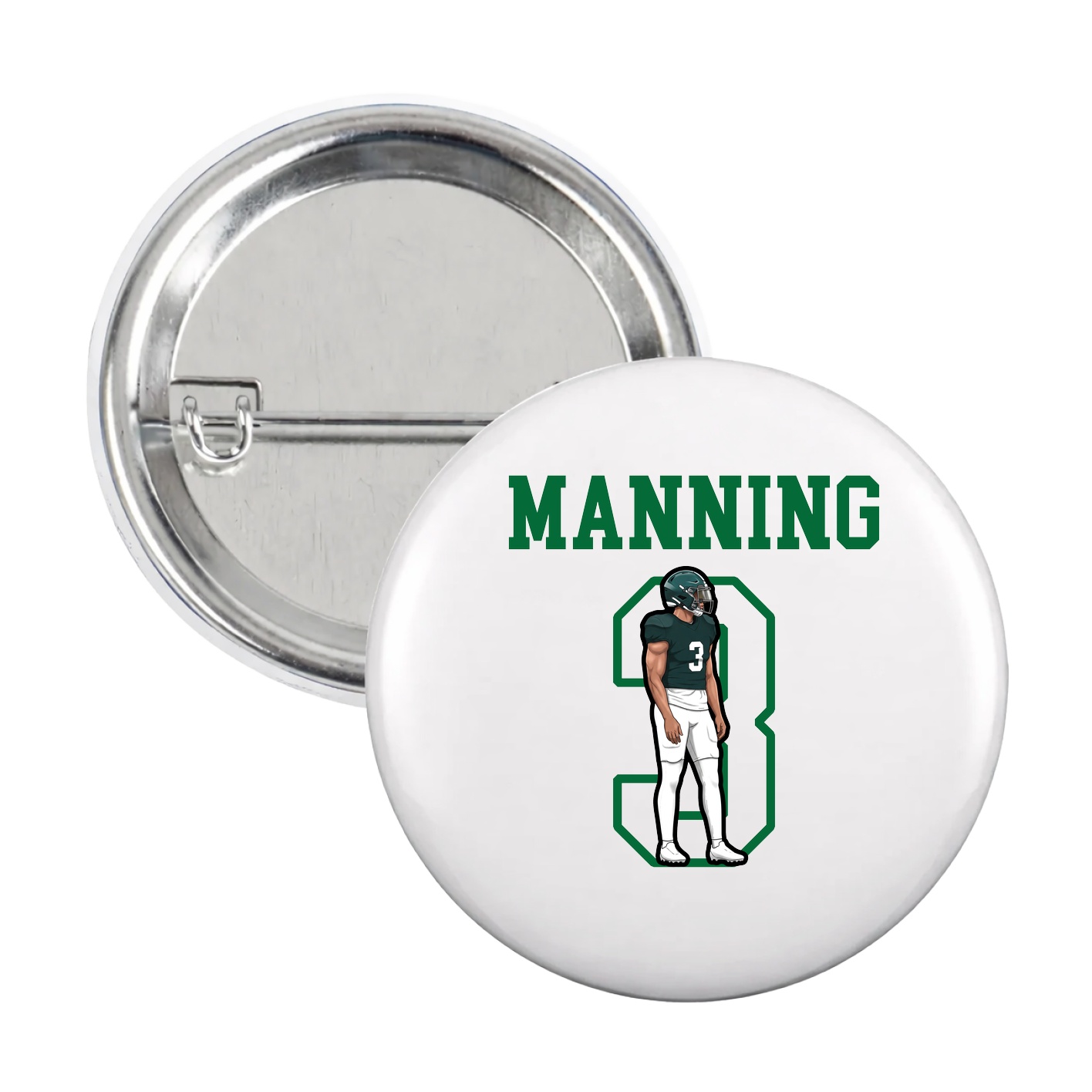 Game Day Button — Shirsey in White