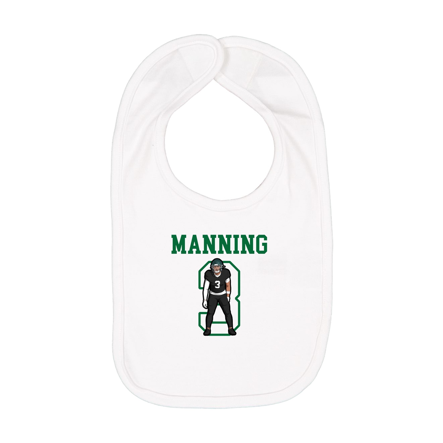 Infant Bib — Shirsey in White