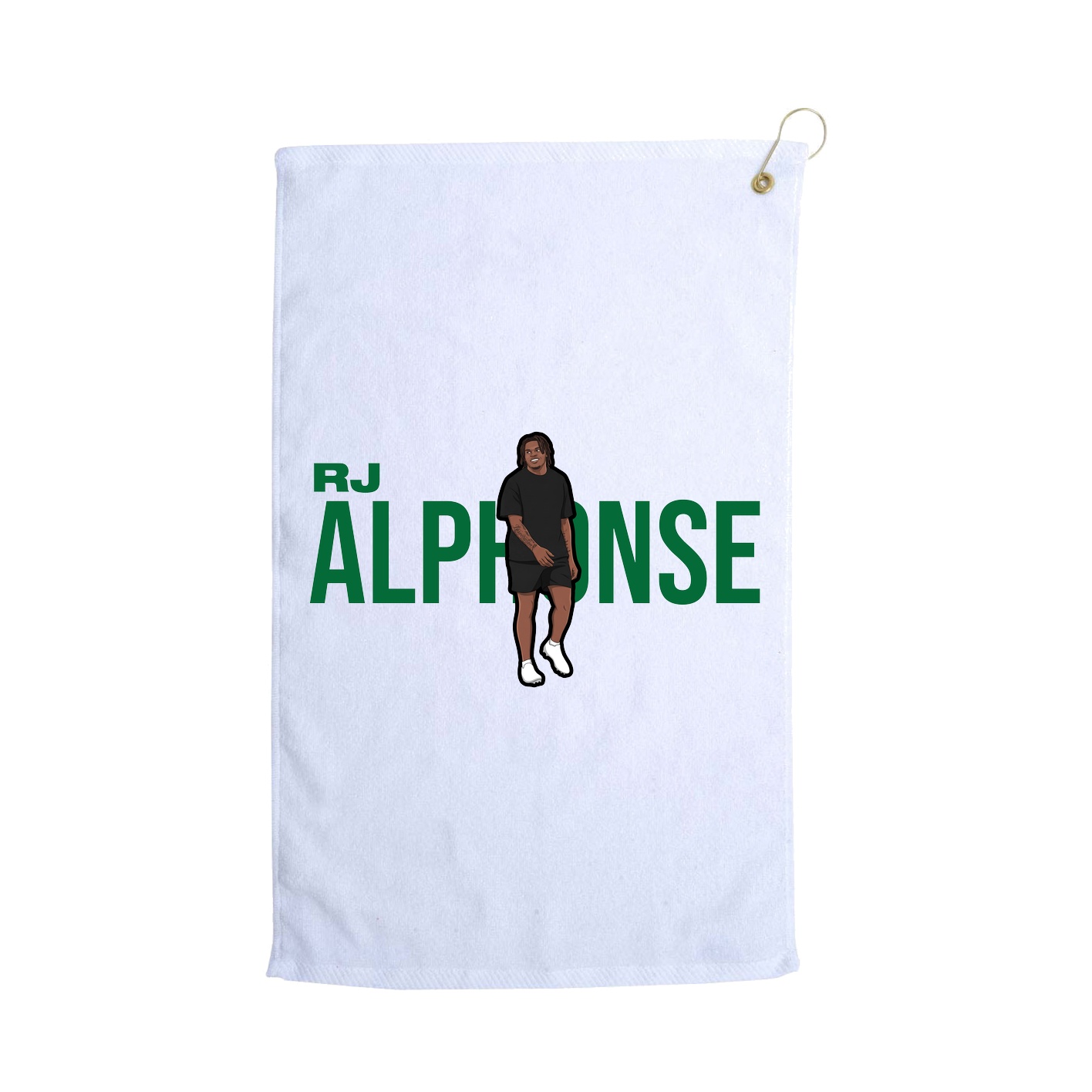 Golf Towel — Player Name in White