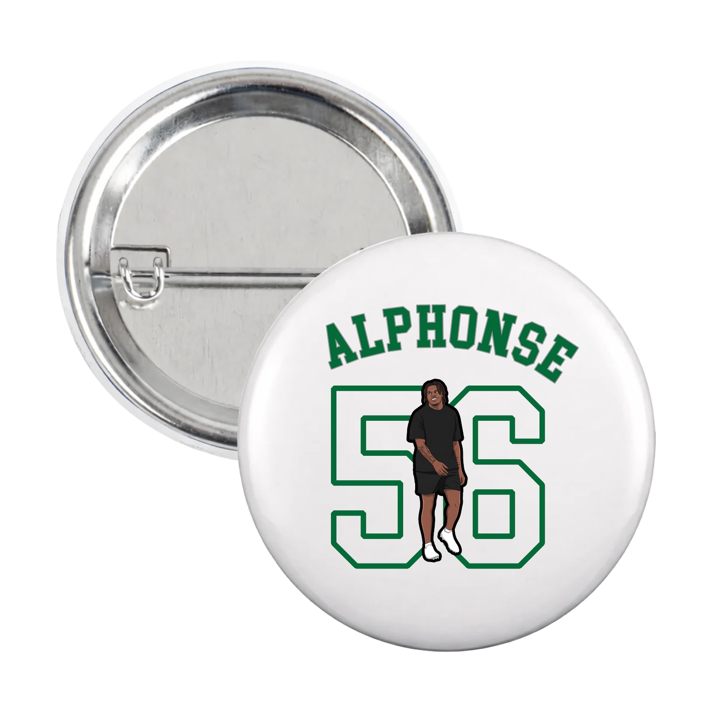 Game Day Button — Shirsey Arch in White