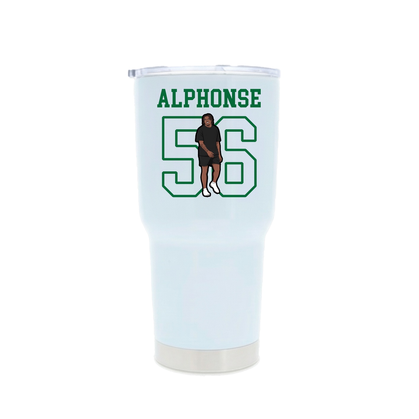 30oz Stainless Steel Tumbler — Shirsey in White