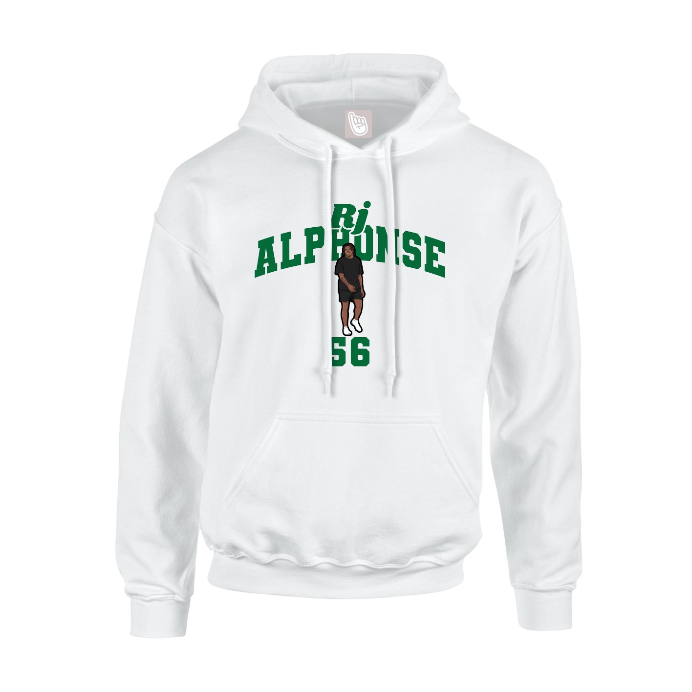 Hoodie — Signature Arch in White
