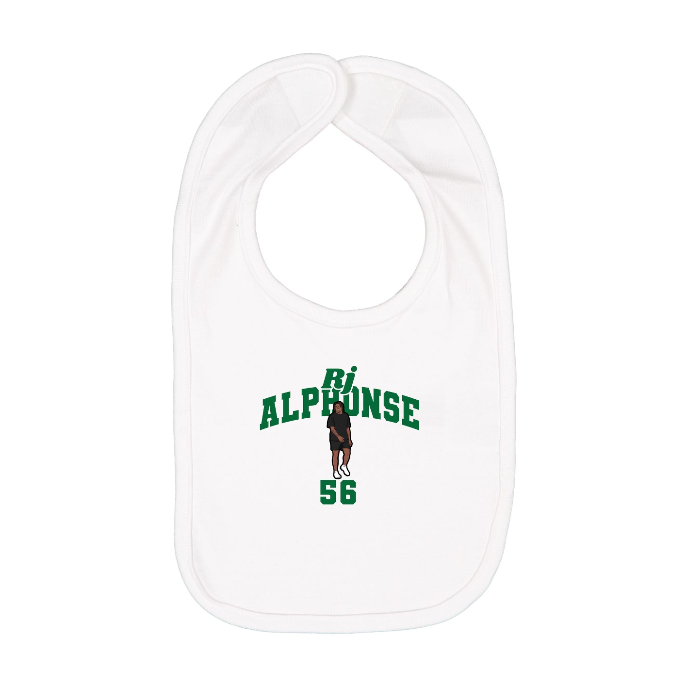Infant Bib — Signature Arch in White