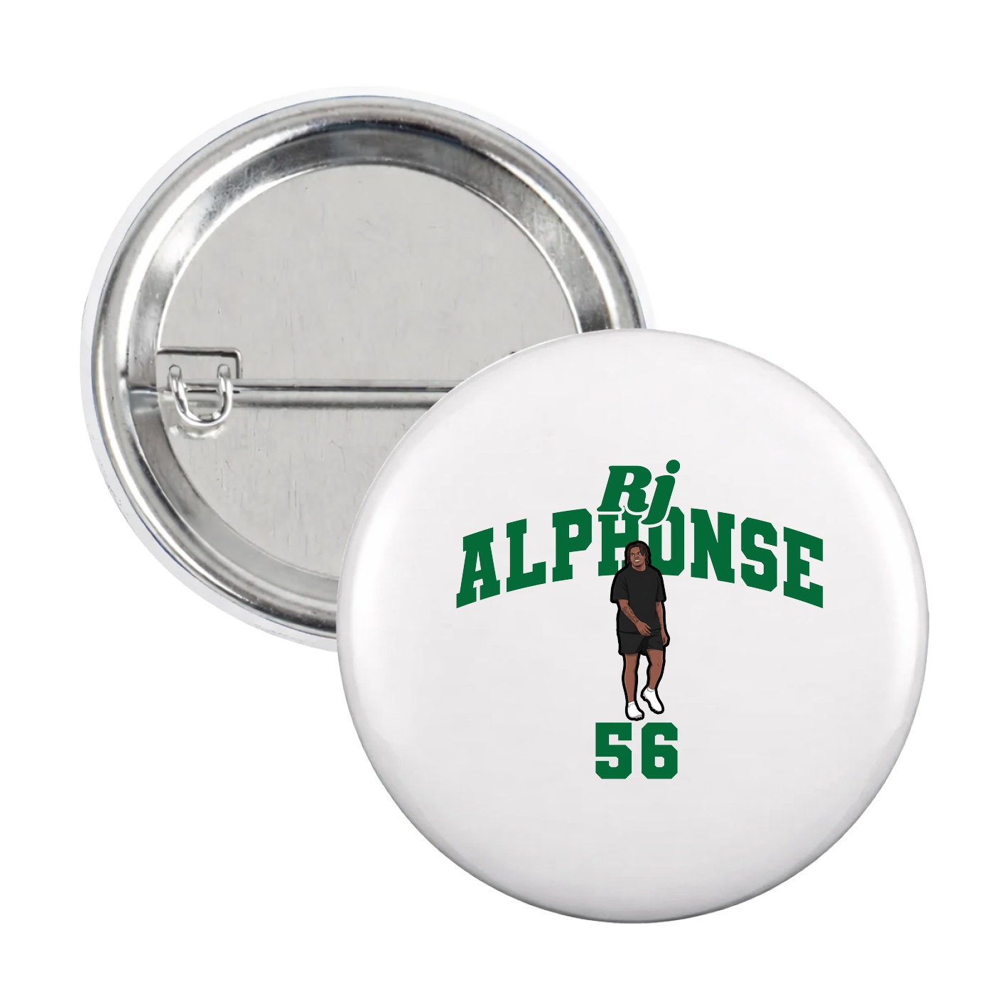 Game Day Button — Signature Arch in White