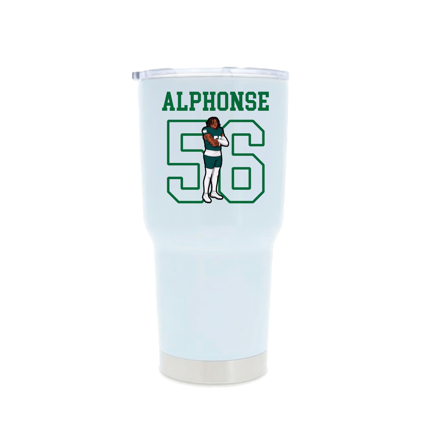 30oz Stainless Steel Tumbler — Shirsey in White