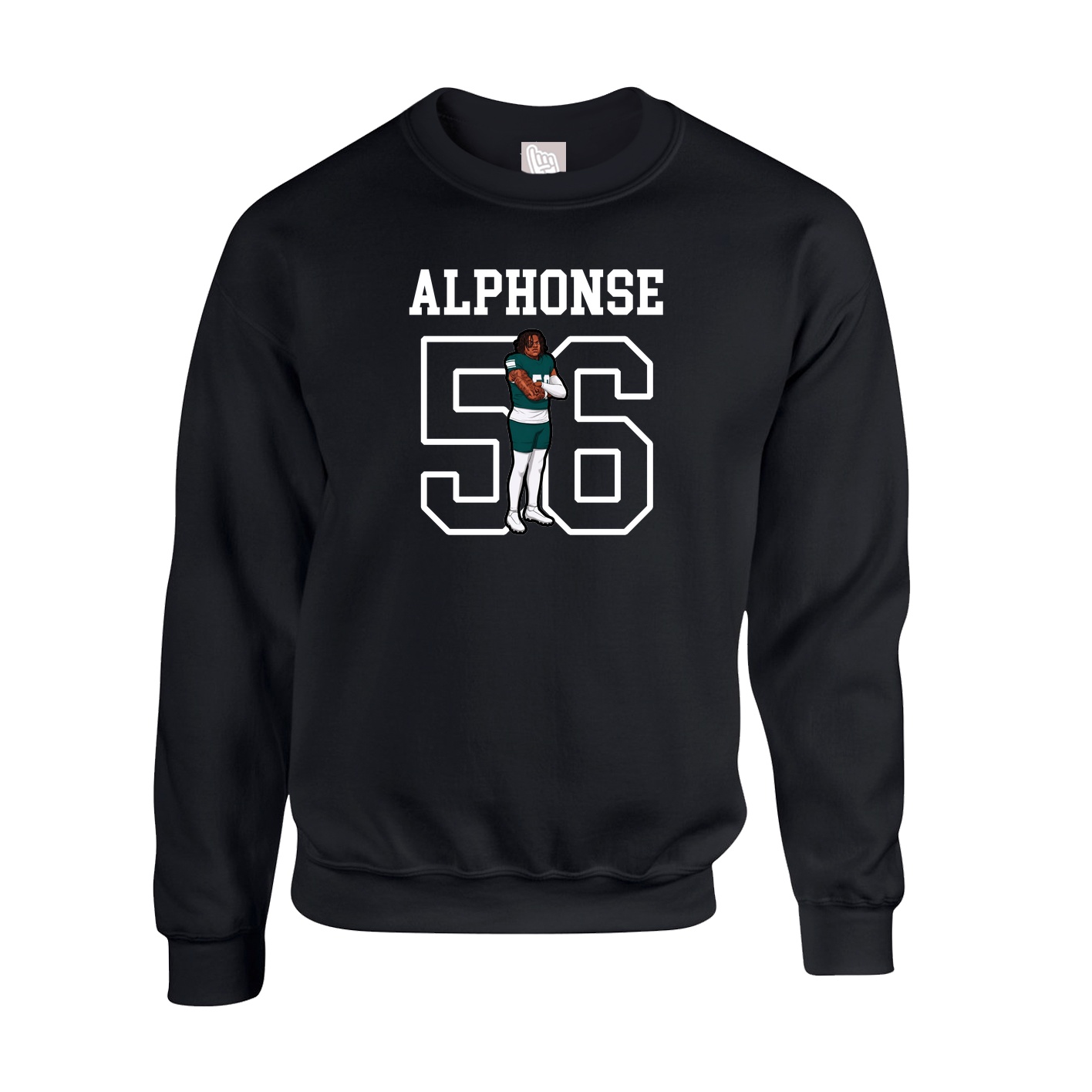 Fleece Crew — Shirsey in Black