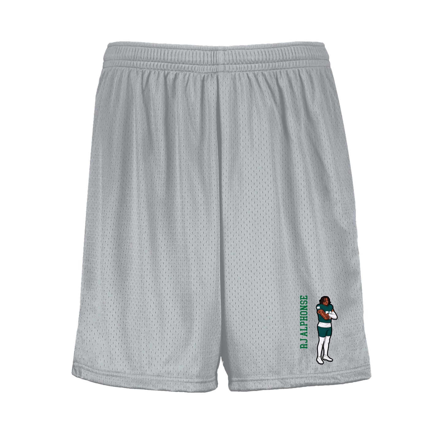 Shorts — Name Vertical in Silver