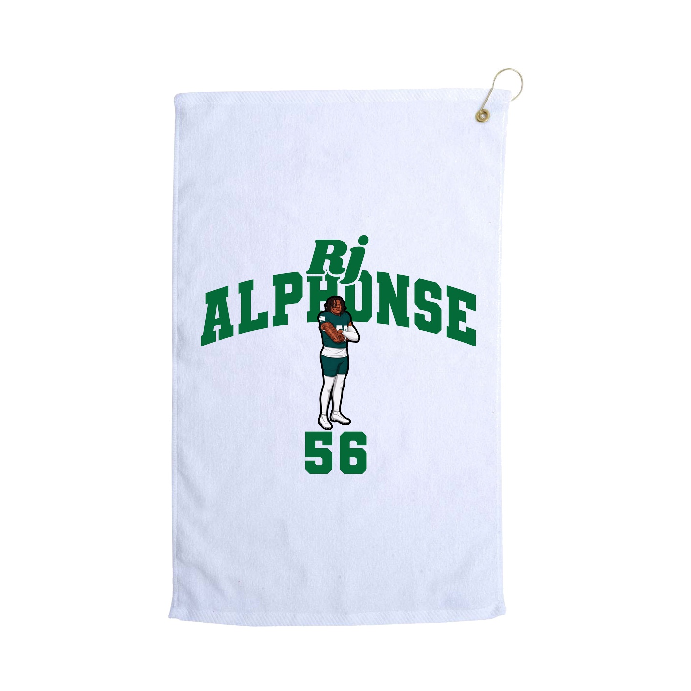 Golf Towel — Signature Arch in White