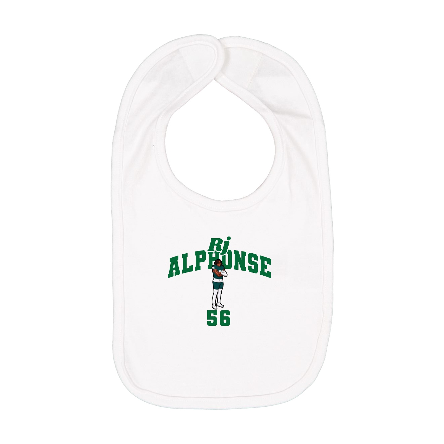 Infant Bib — Signature Arch in White