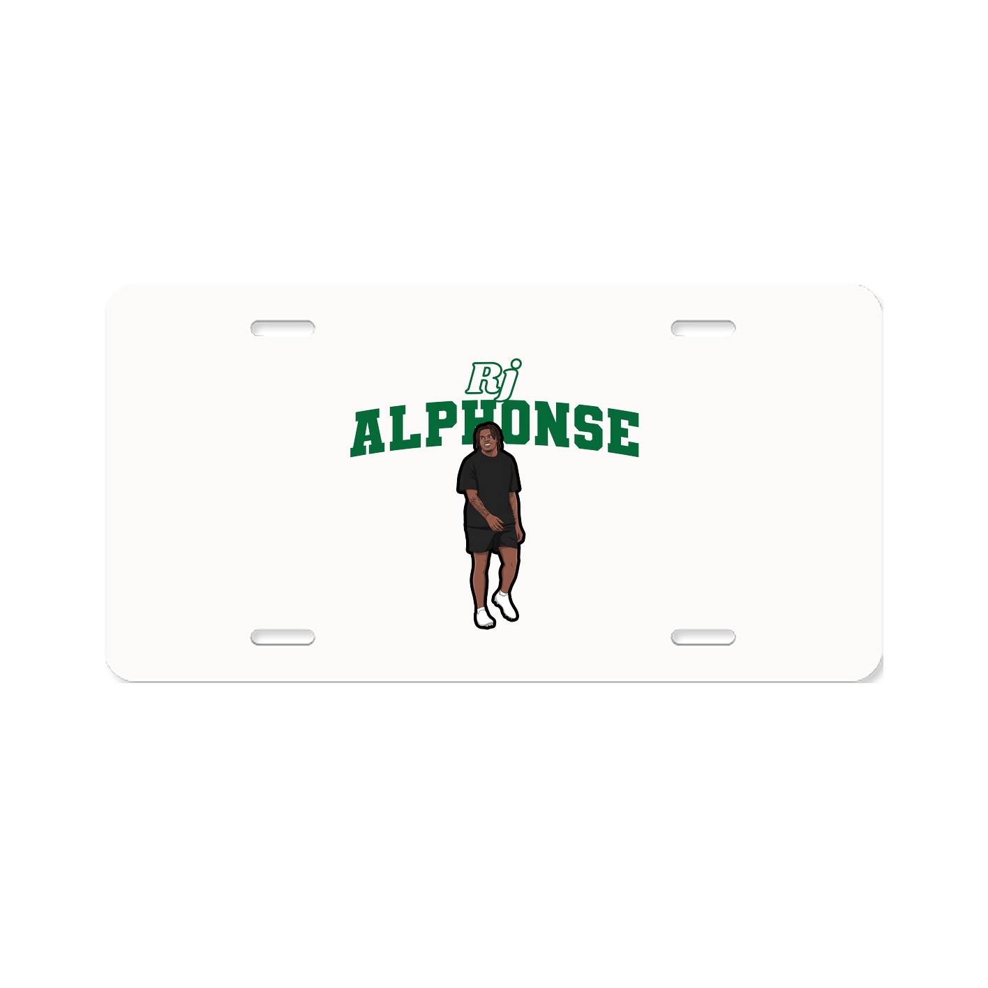 License Plate — Name Arch in Classic