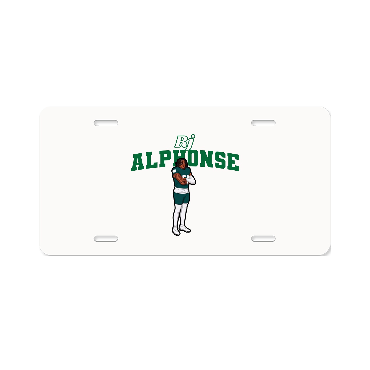 License Plate — Name Arch in Classic