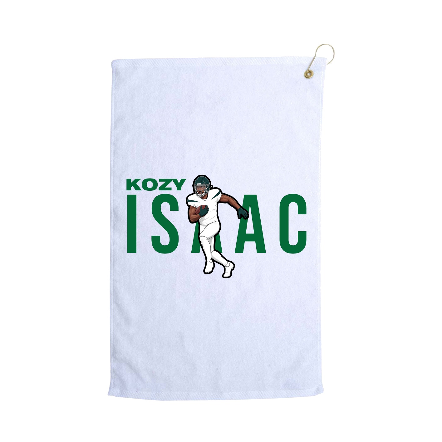 Golf Towel — Player Name in White