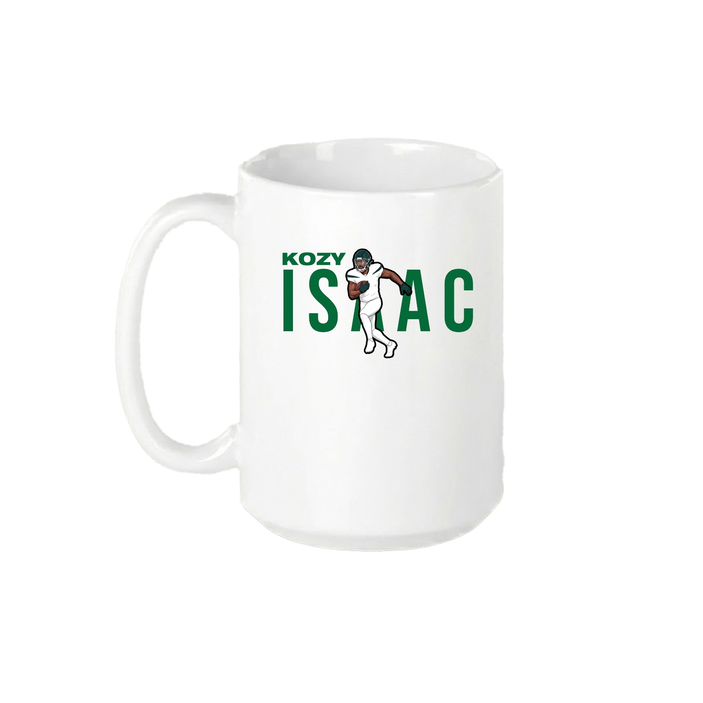 15oz Coffee Mug — Player Name in White