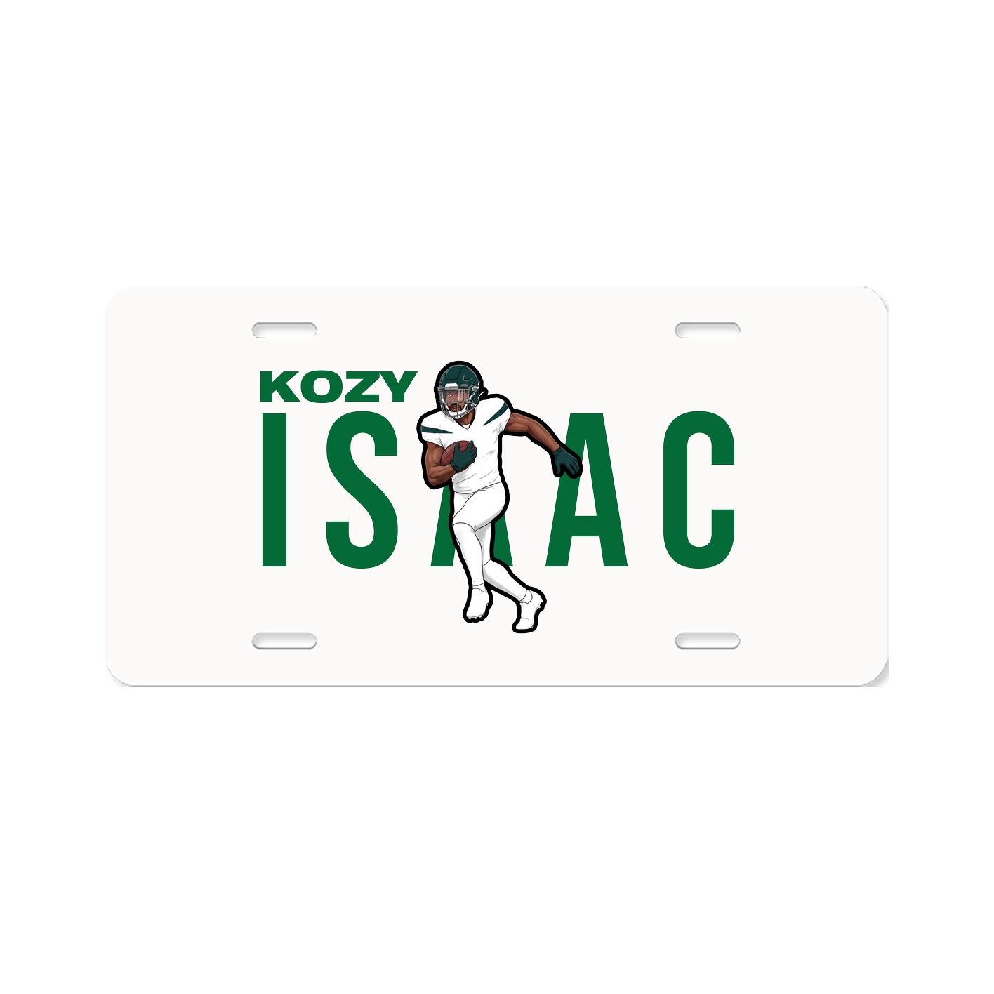 License Plate — Player Name in Classic