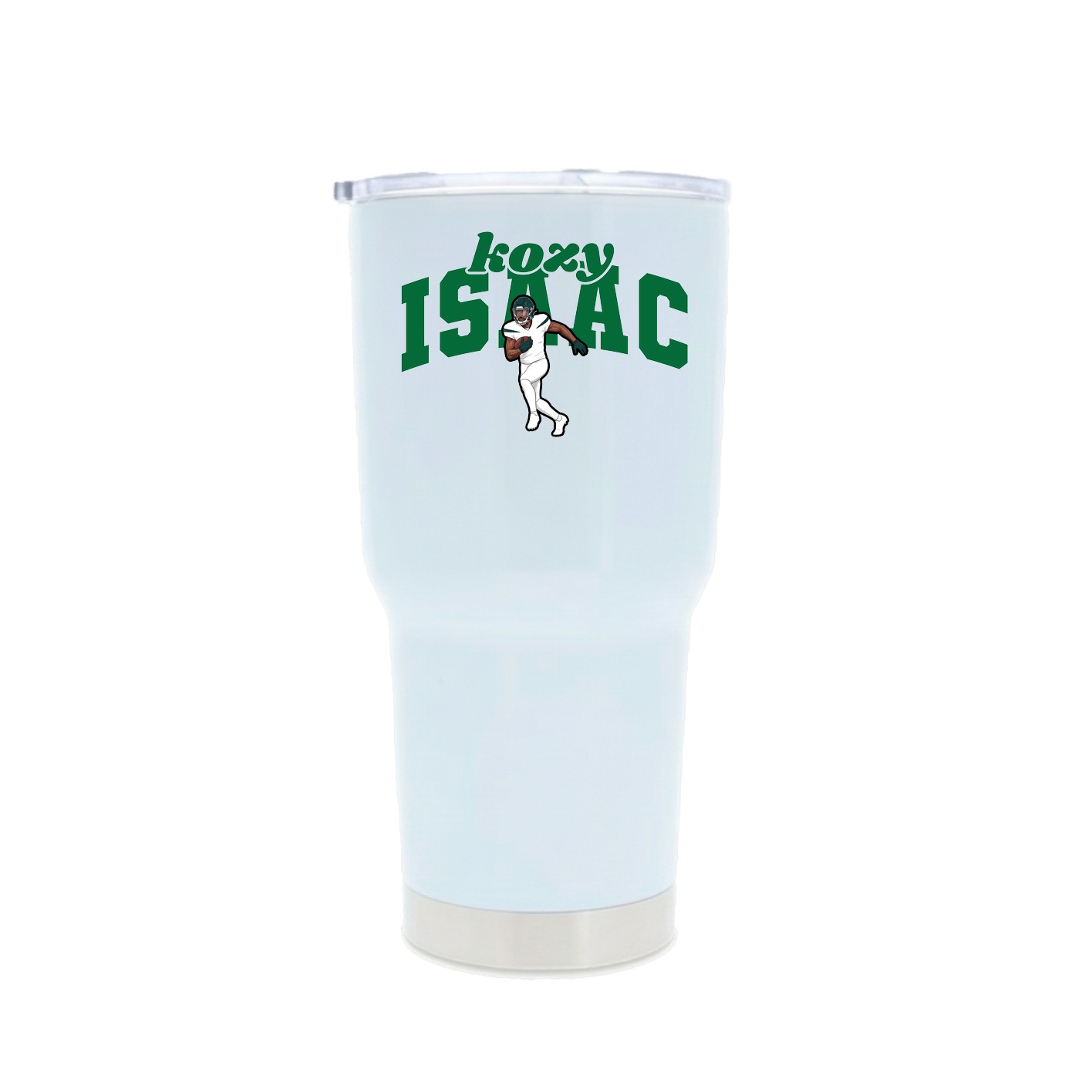 30oz Stainless Steel Tumbler — Signature Arch in White