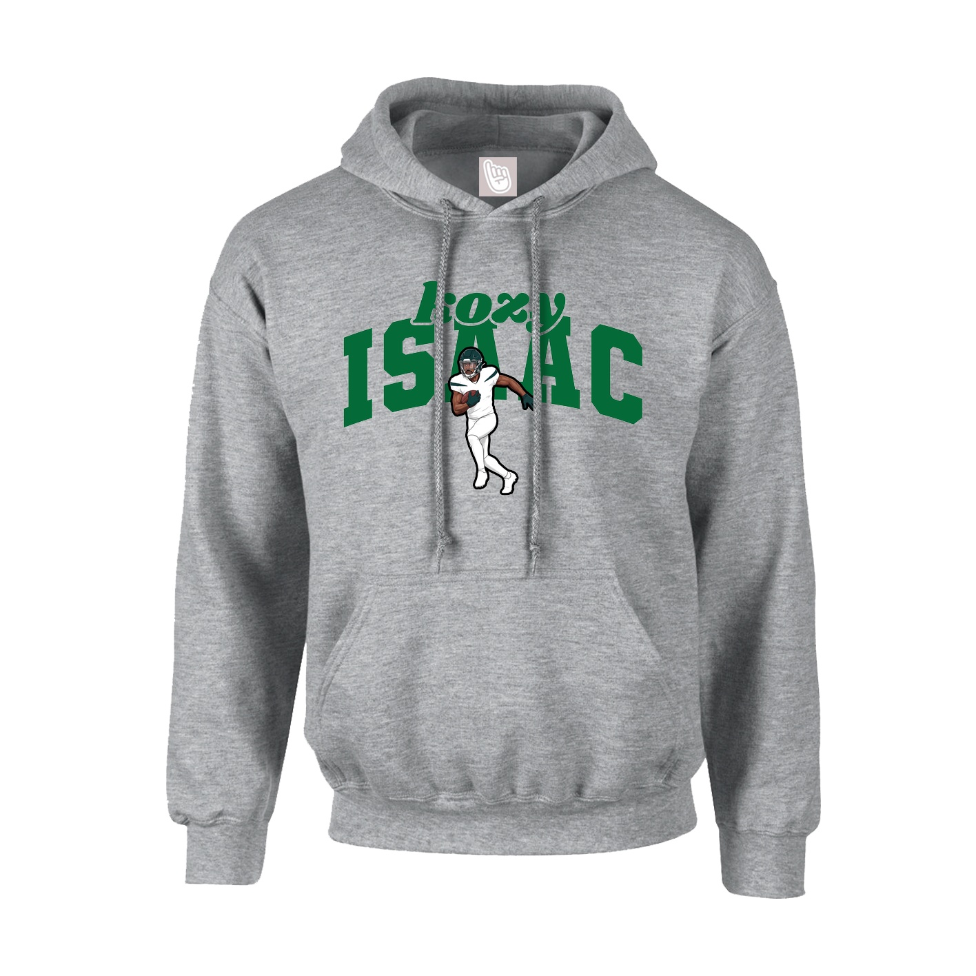 Youth Hoodie — Signature Arch in Grey