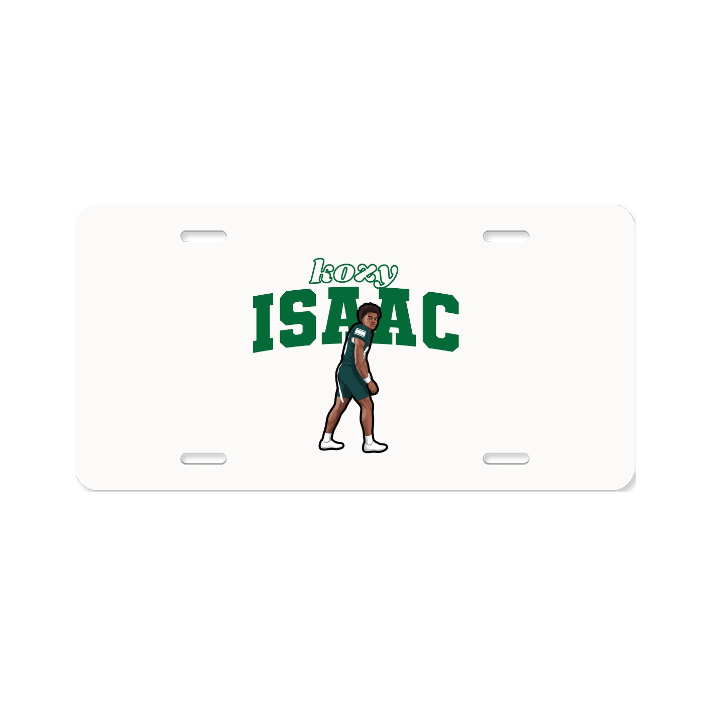 License Plate — Name Arch in Classic