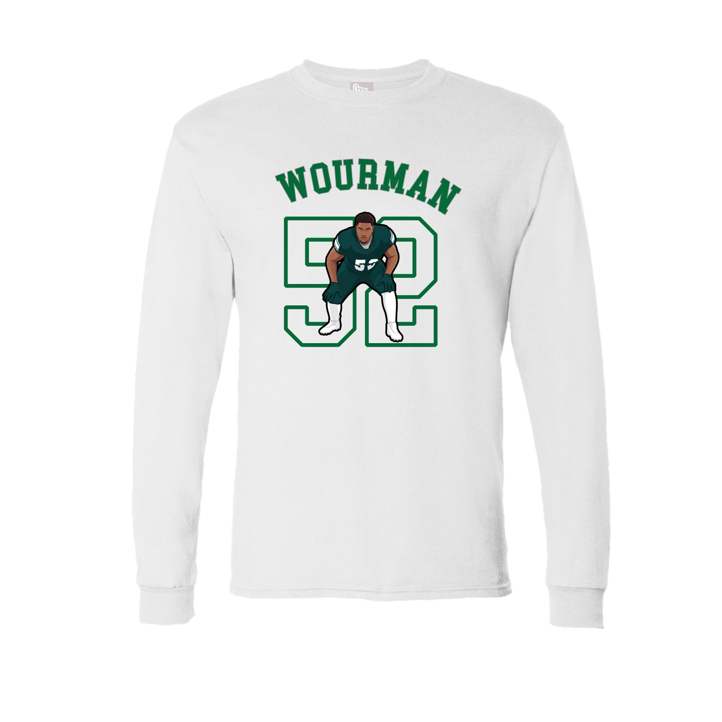 Long Sleeve Tee — Shirsey Arch in White