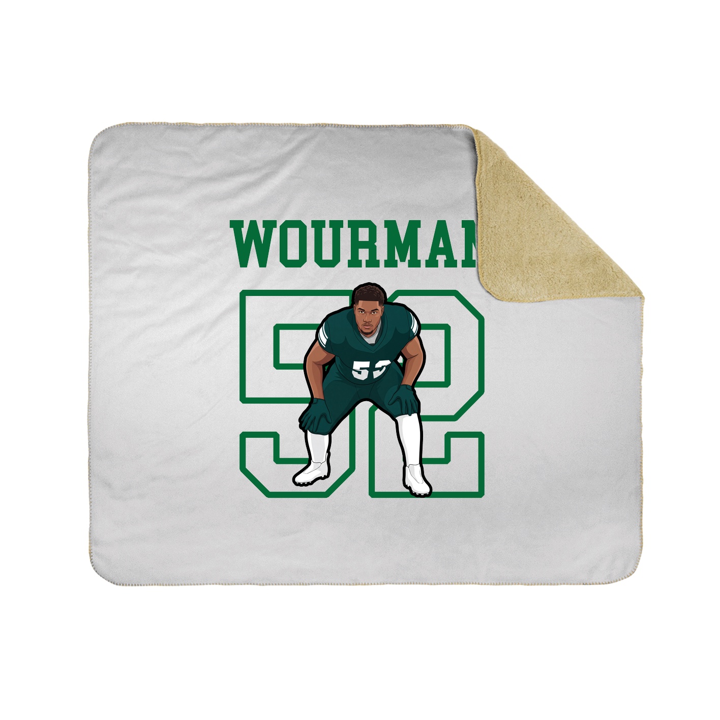 Throw Blanket — Shirsey in White
