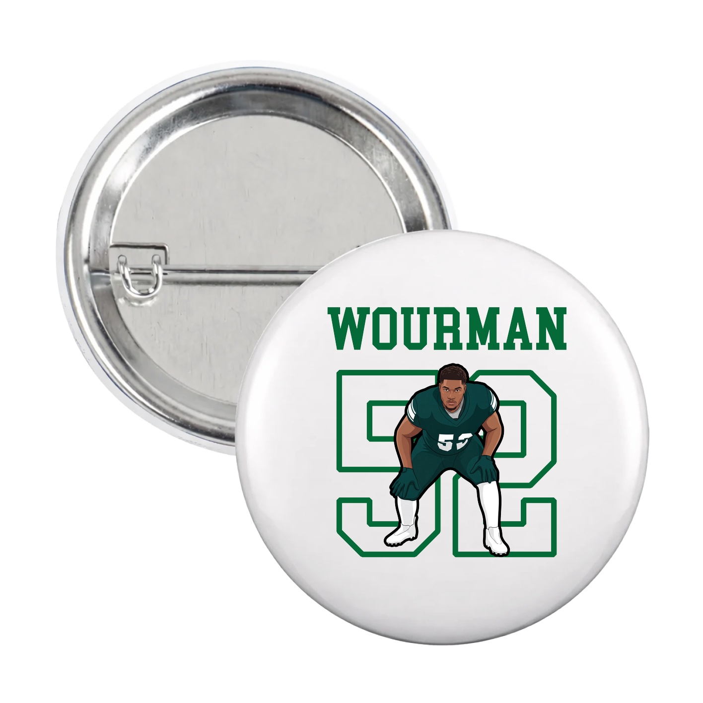 Game Day Button — Shirsey in White
