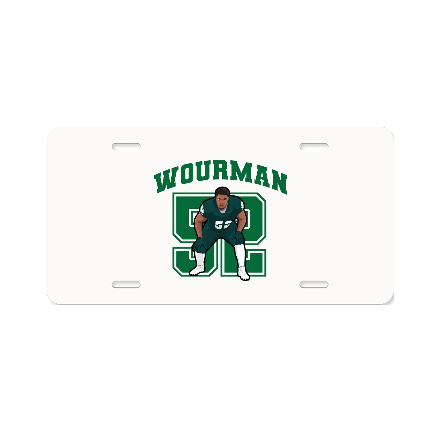 License Plate — Number in Classic