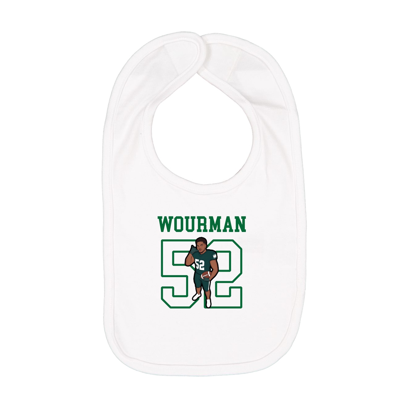 Infant Bib — Shirsey in White