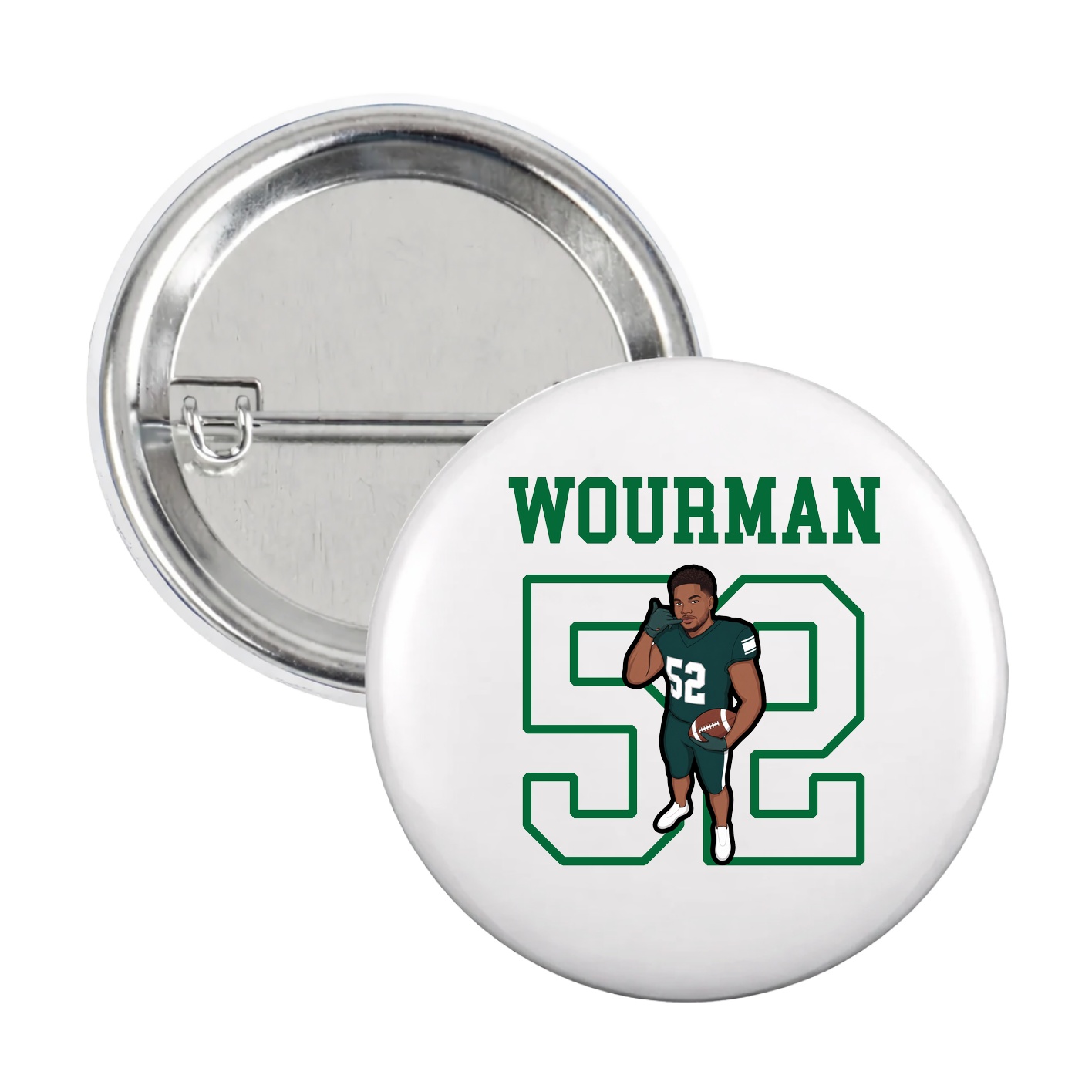 Game Day Button — Shirsey in White