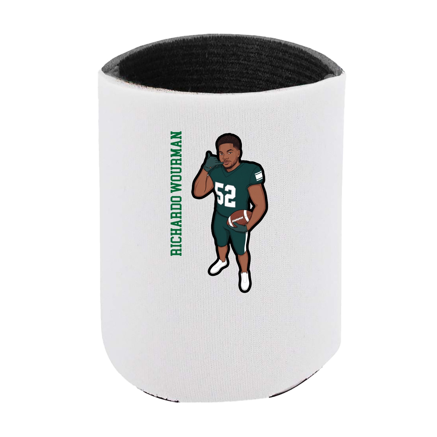 Can Holder — Name Vertical in White