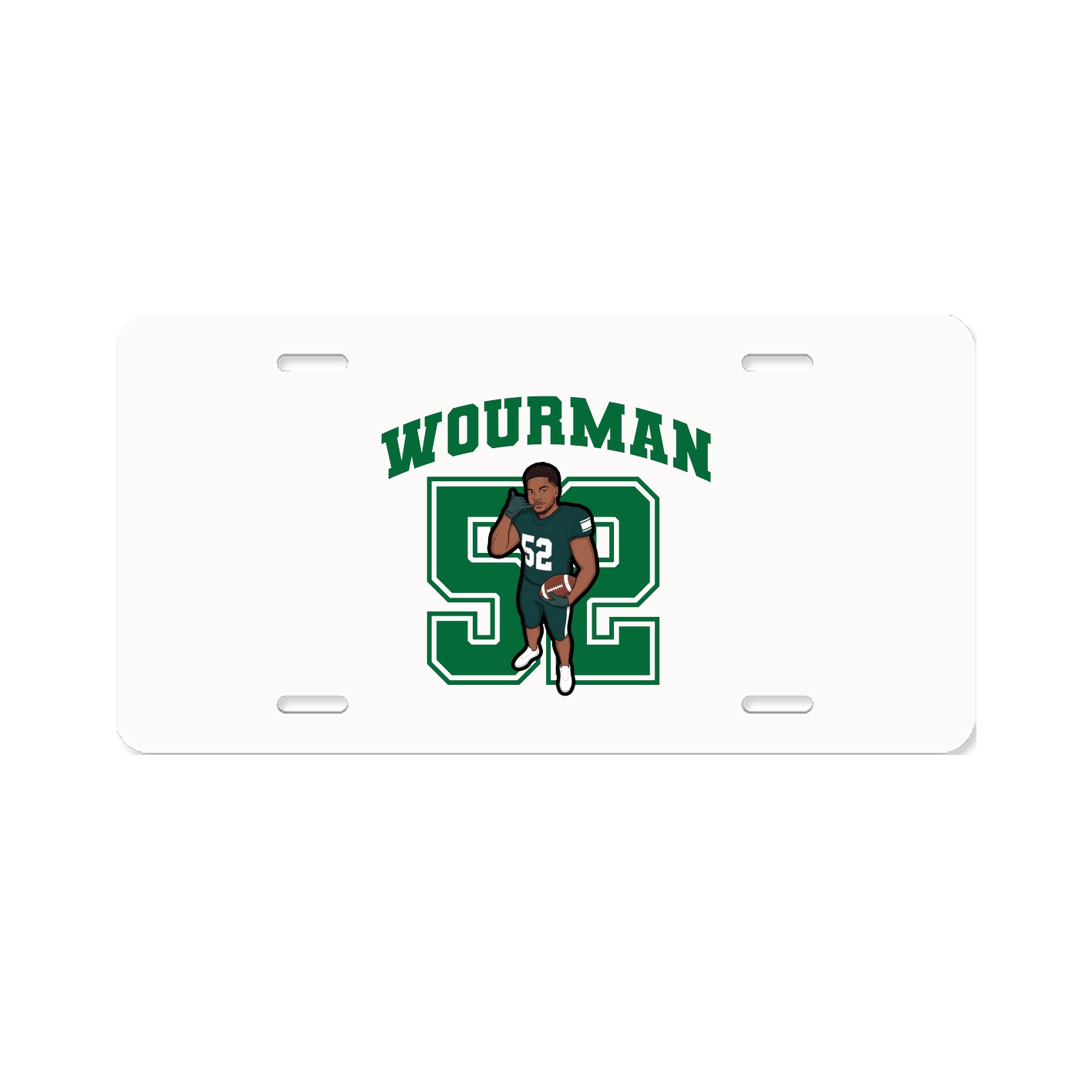 License Plate — Number in Classic