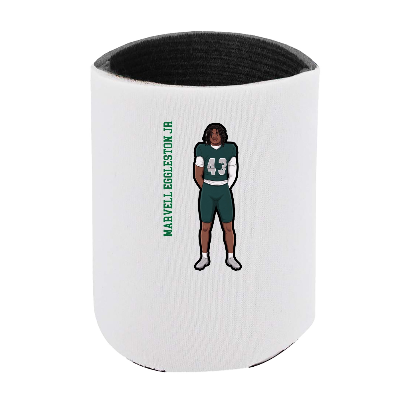 Can Holder — Name Vertical in White