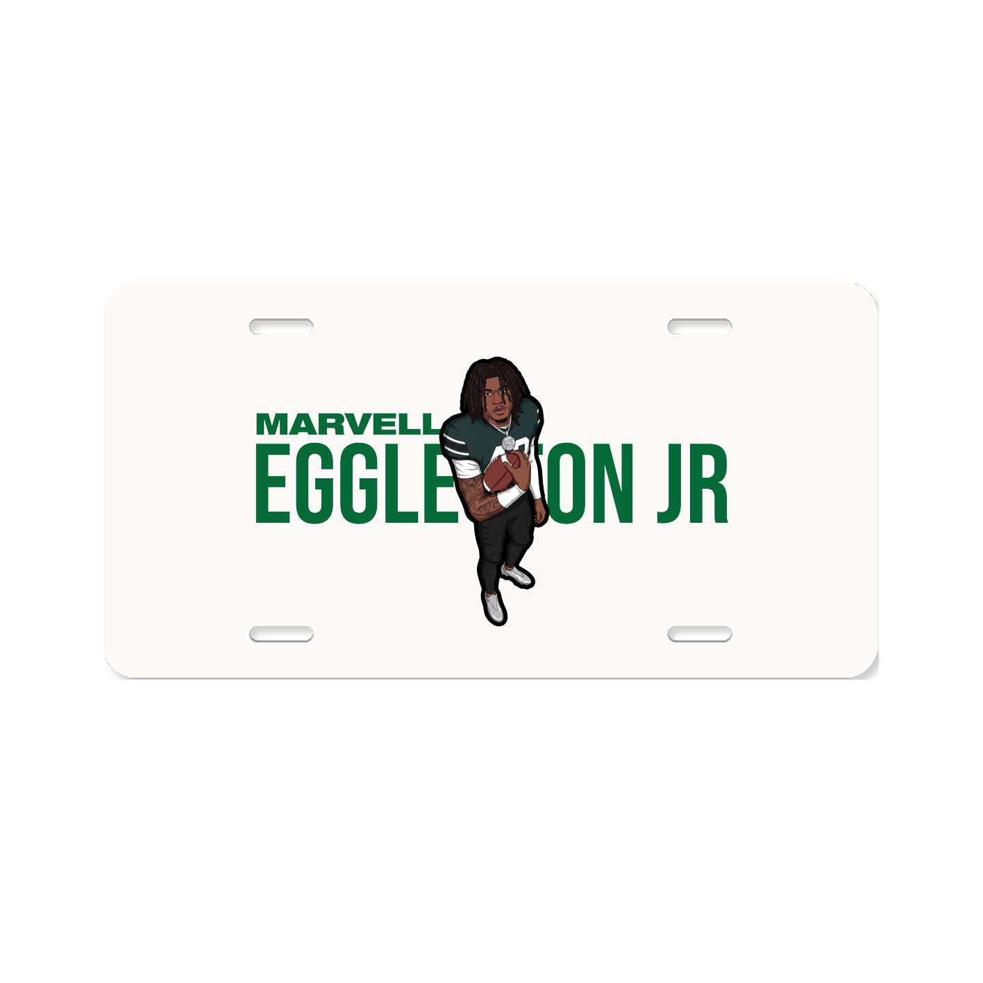 License Plate — Player Name in Classic