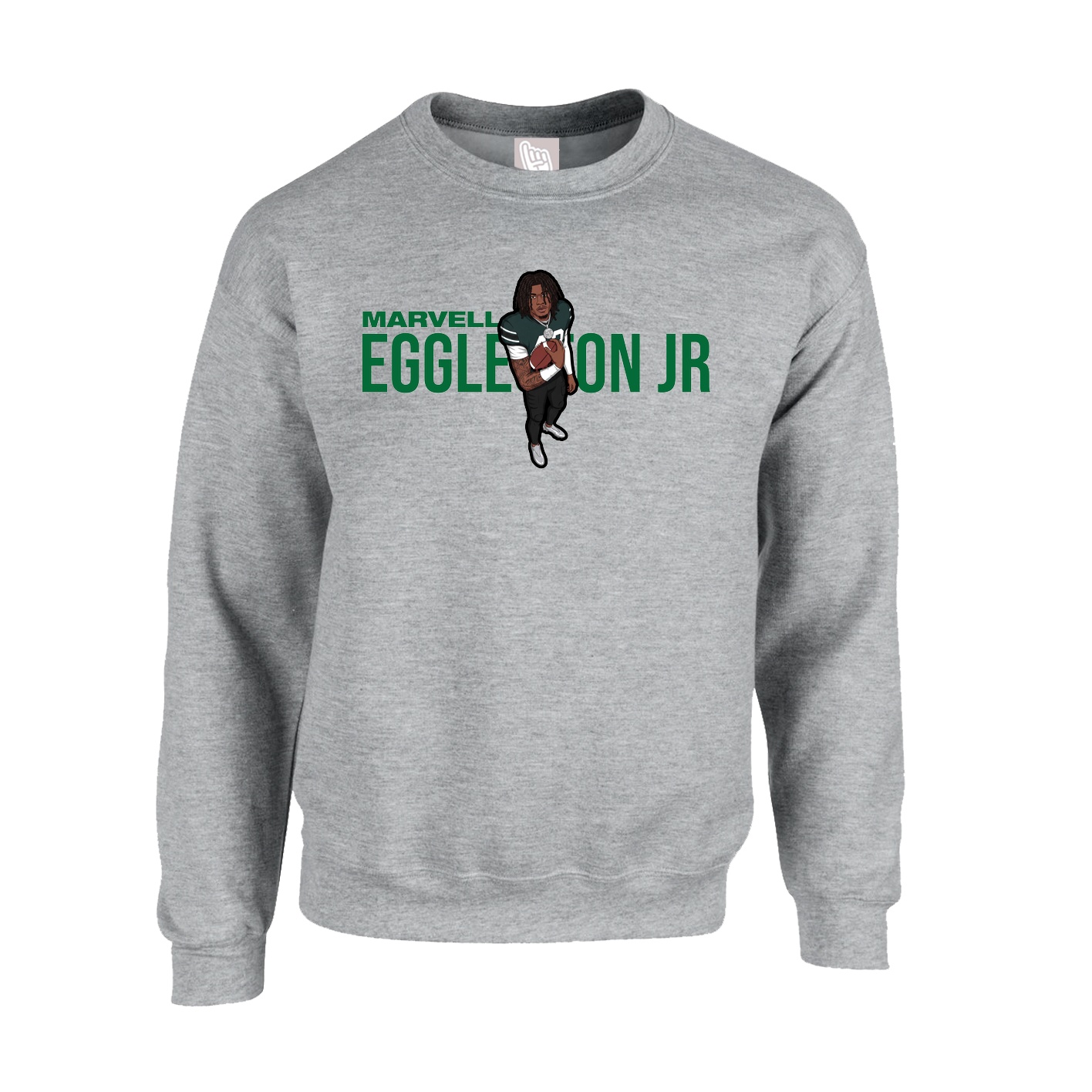 Fleece Crew — Player Name in Grey
